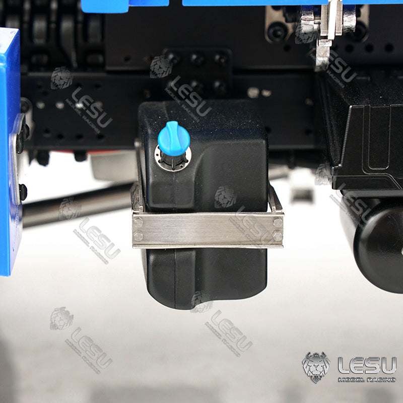 LESU 1/14 Metal Remote Controlled TGS Three-way Transmission Dumper Truck Hydraulic Lights Sound System ESC Servo