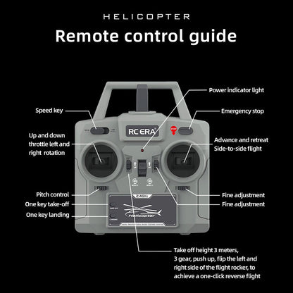 US Stock 1/48 RC Simulation Helicopter Model C032 UH-1 Remote Control Stunt Aircraft One Click 3D Flip Optical Flow Positioning Gift Toy