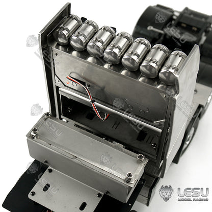 LESU 1/14 Metal 6x6/8x8 Chassis with 2 Speed Transmission for TAMIYA FH16 RC Tractor Truck Suitable to Modification Enthusiasts