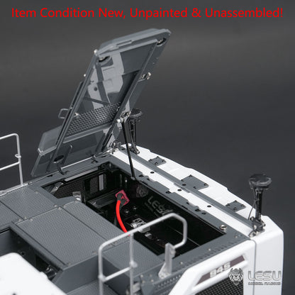 LESU AOUE LR945 KIT Unit 1/14 RC Hydraulic Long-reach Excavator CNC Extended Arm Digger Model Light 7CH Valve 4MPa Pump LCD