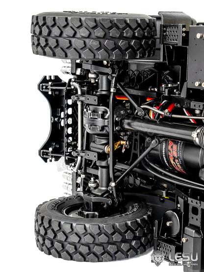 LESU U4023 Metal 1/14 Hydraulic RC Off Road Car AWD Remote Control All Terrain Vehicle Light Truck Model Wheel Hub Reduction