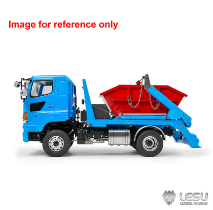 LESU 1/14 Z0067 Z0069 Metal 4X4 RC Hydraulic Skip Loader Truck Swing Arm Garbage Dumper 4CH Valve Light Sound Hub Reduction Axle Lock