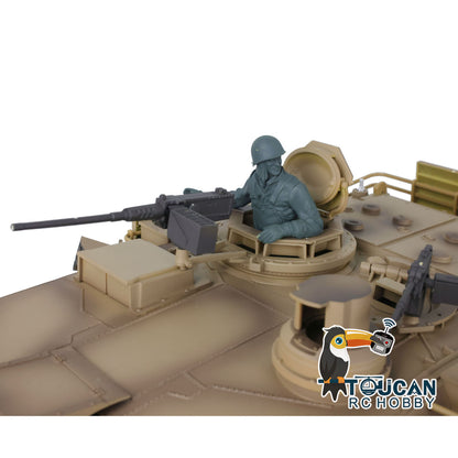 TOUCAN RC HOBBY Heng Long Abrams RC-Panzer 1/16 7.1 3918 ferngesteuertes Kettenfahrzeug mit zu öffnender Luke