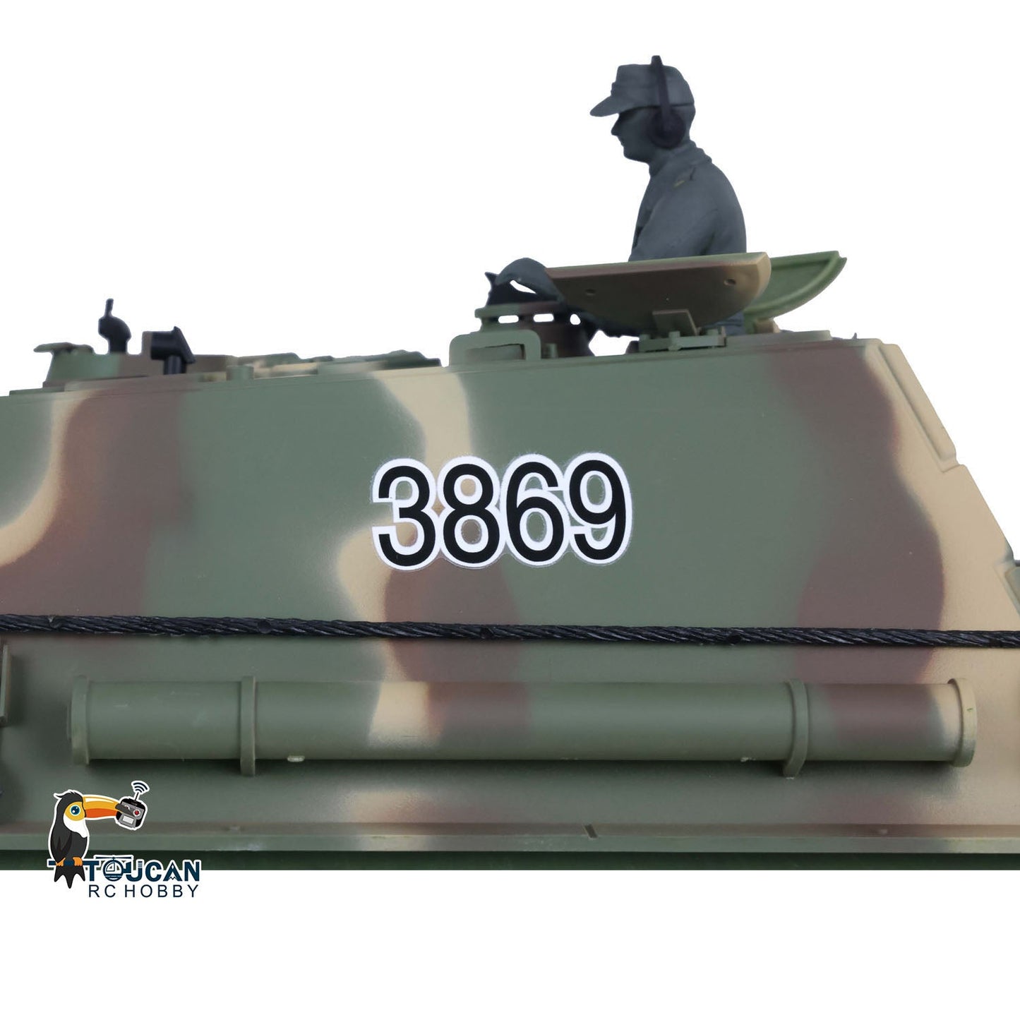 TOUCAN RC HOBBY Henglong 1/16 TK7.0 Plastic German Jadpanther 3869 RTR RC Tank FPV Infrared Combat BB Unit Smoke Steel Gearbox Metal Barrel