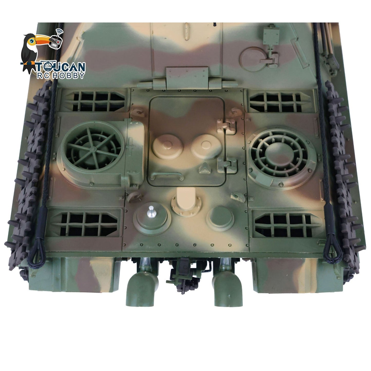 TOUCAN RC HOBBY Henglong 1/16 TK7.0 Profession German Jadpanther RTR RC Tank 3869 FPV Smoke Infrared Combat BB Unit Metal Sprockets Idlers Road Wheels Tracks
