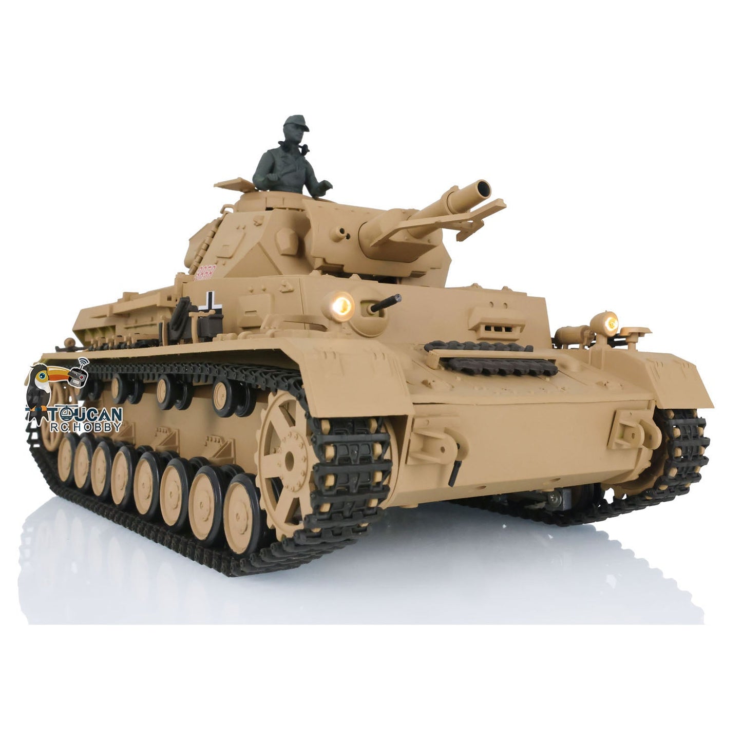 TOUCAN RC HOBBY Henglong 1/16 Plastic TK7.0 3858/3859 German Panzer IV F2 F RTR RC Tank FPV Infrared Comkbat 360 Degrees Turret Smoke BB Steel Driving Gearbox Metal Barrel