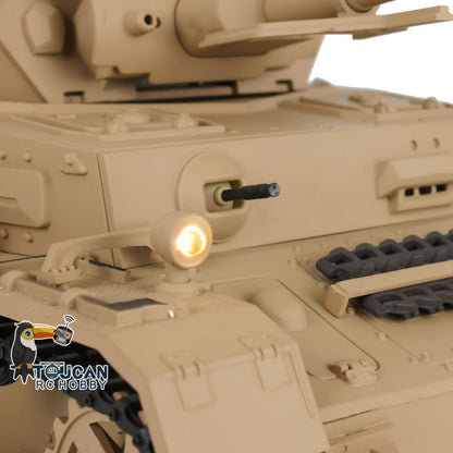 TOUCAN RC HOBBY Henglong 1/16 Plastic TK7.0 3858/3859 German Panzer IV F2 F RTR RC Tank FPV Infrared Comkbat 360 Degrees Turret Smoke BB Steel Driving Gearbox Metal Barrel