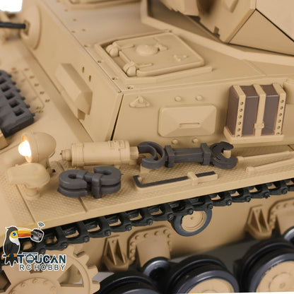 TOUCAN RC HOBBY Henglong 1/16 Plastic TK7.0 3858/3859 German Panzer IV F2 F RTR RC Tank FPV Infrared Comkbat 360 Degrees Turret Smoke BB Steel Driving Gearbox Metal Barrel