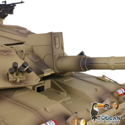 TOUCAN RC HOBBY Henglong 1/16 TK7.0 Promotion British Challenger II 3908 RTR RC Tank 360 Degrees Turret BB IR Smoke Sound Light Metal Sprockets Idlers Wheels