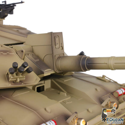 TOUCAN RC HOBBY Henglong 1/16 TK7.0 Professional British Challenger II 3908 RTR RC Tank 360 Degrees Turret IR BB Smoke Metal Sprockets Idlers Road Wheels Single Rubber Tracks