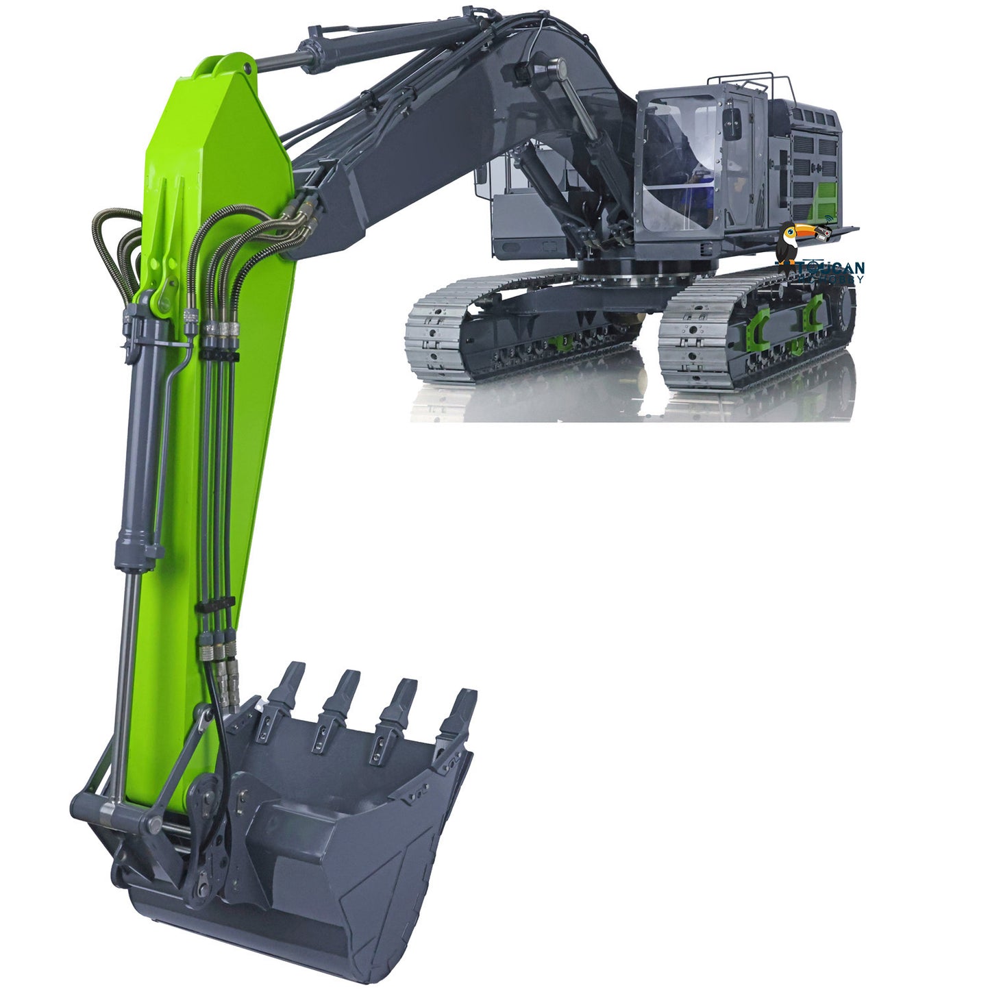 LESU C374F 1/14 Remote Control Hydraulic Excavator Heavy RC Digger Model Sound Smoke Light LCD Screen Quick Coupler 6CH Valve