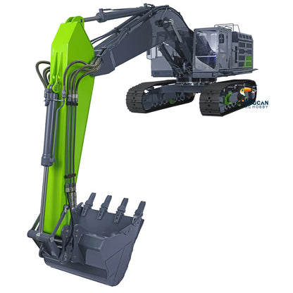 LESU C374F 1/14 Remote Control Metal Hydraulic Excavator Heavy RC Digger Model Sound Smoke Light LCD Screen 6CH Valve Pump Motor