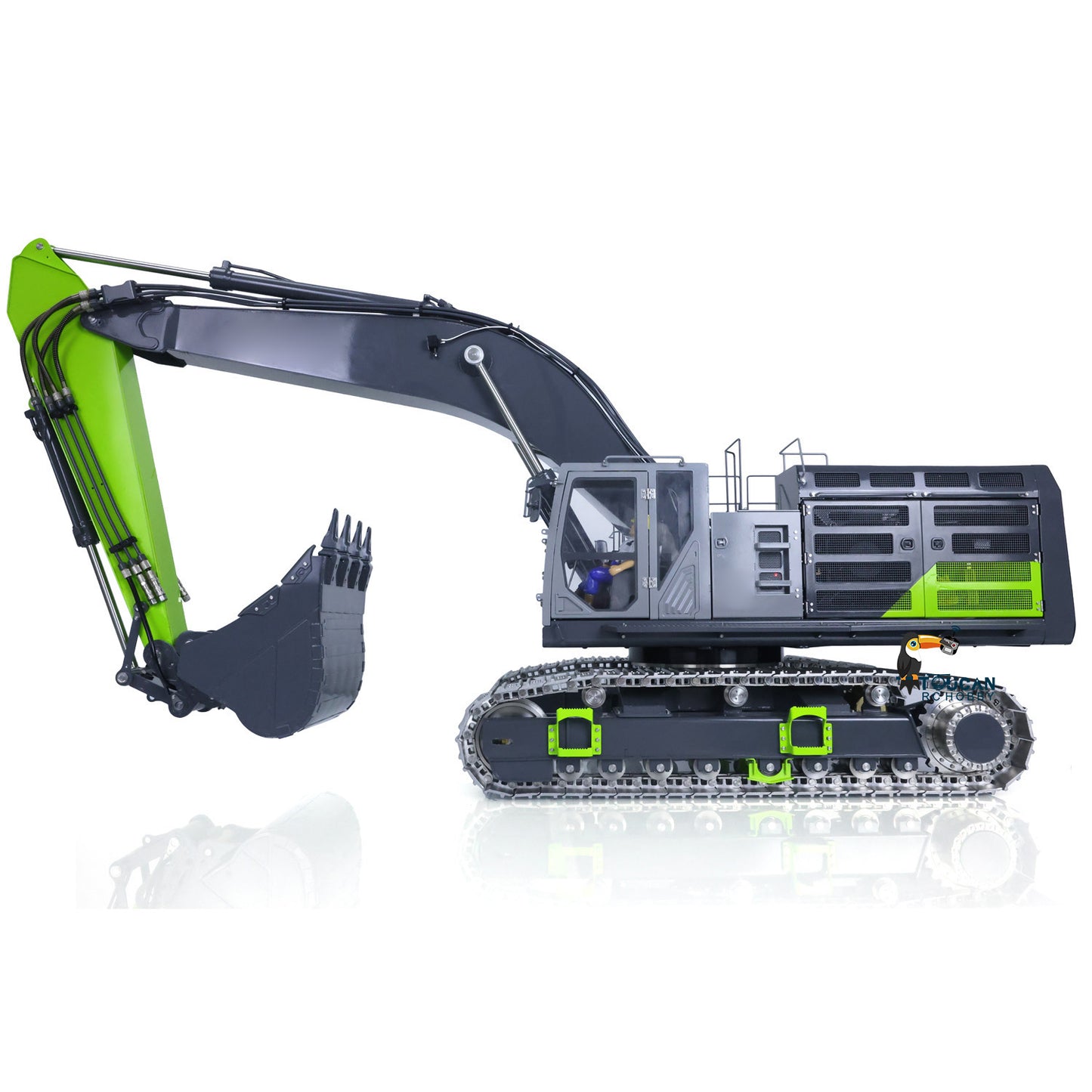 LESU C374F 1/14 Remote Control Hydraulic Excavator Heavy RC Digger Model Sound Smoke Light LCD Screen Quick Coupler 6CH Valve