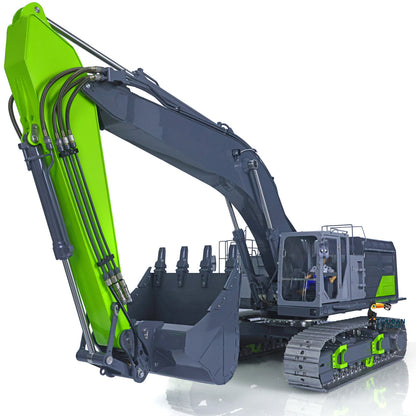 LESU C374F 1/14 Remote Control Hydraulic Excavator Heavy RC Digger Model Sound Smoke Light LCD Screen Quick Coupler 6CH Valve