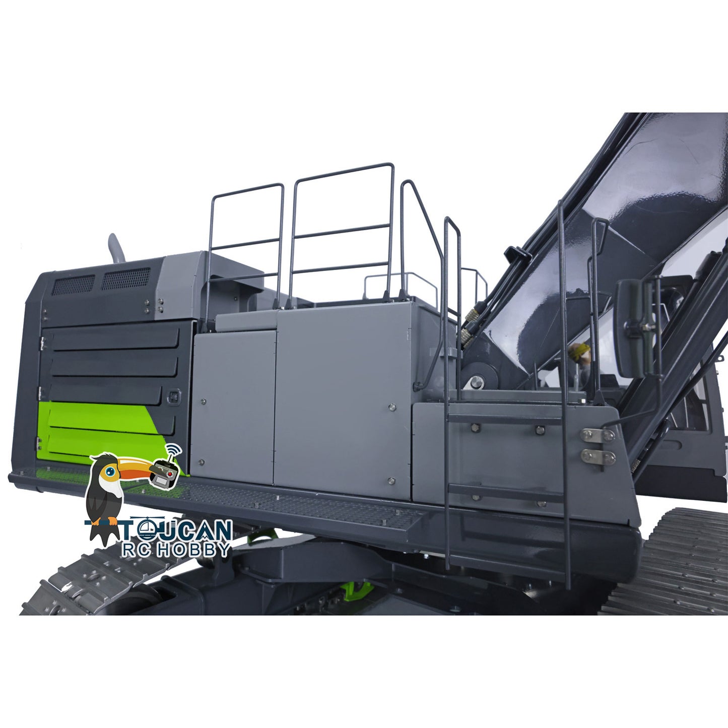 LESU 374F 1/14 Painted & Assembled Hydraulic RC Excavator Model Metal Crusher Grab Bucket Openable Bucket Heavy Ripper