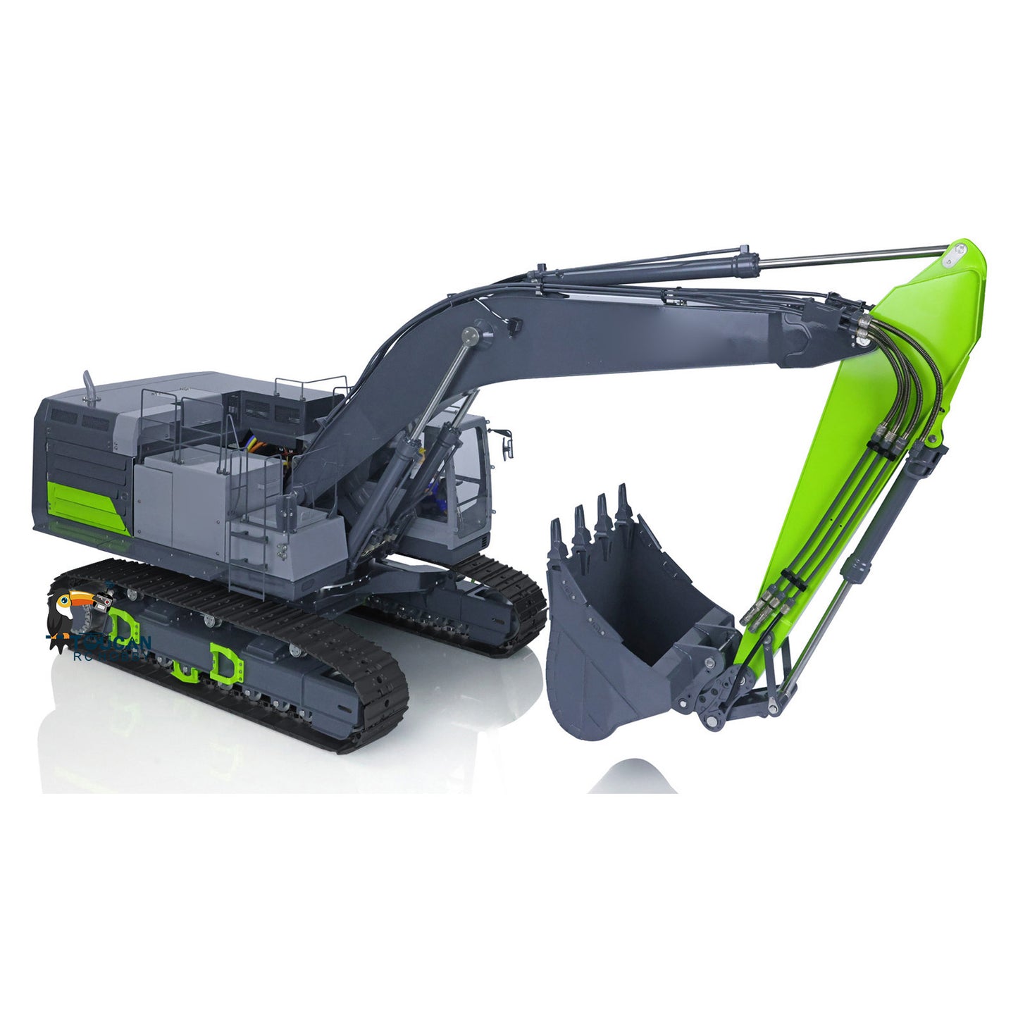 LESU C374F 1/14 Remote Control Metal Hydraulic Excavator Heavy RC Digger Model Sound Smoke Light LCD Screen 6CH Valve Pump Motor