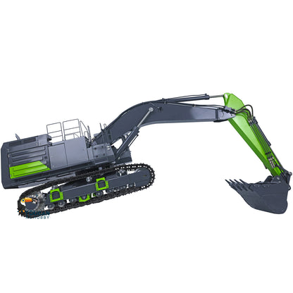 LESU 1/14 RC Heavy Excavator Model C374F Remote Control Hydraulic Digger Flysky PL18EVLITE Battery Smoke 6CH Valve Quick Coupler