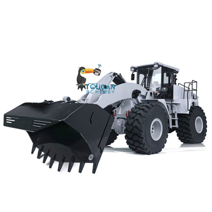 US Stock Metal 1/14 Scale Hydraulic 470 Remote Controlled Loader WA470 Model Ready to Run Construction Vehicle Electric Car 980L Engineering Vehicle ESC Motor Servo Lights Charger