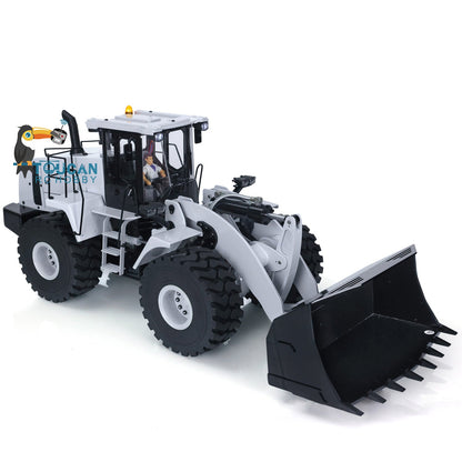 1/14 Scale RC Hydraulic Loader WA470 Metal Construction Vehicle 980L Remote Control Lights Sound Radio System