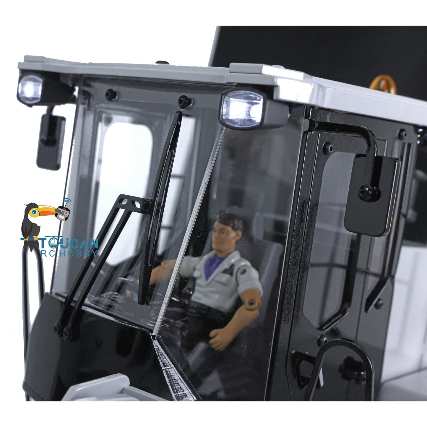 US Stock Metal 1/14 Scale Hydraulic 470 Remote Controlled Loader WA470 Model Ready to Run Construction Vehicle Electric Car 980L Engineering Vehicle ESC Motor Servo Lights Charger