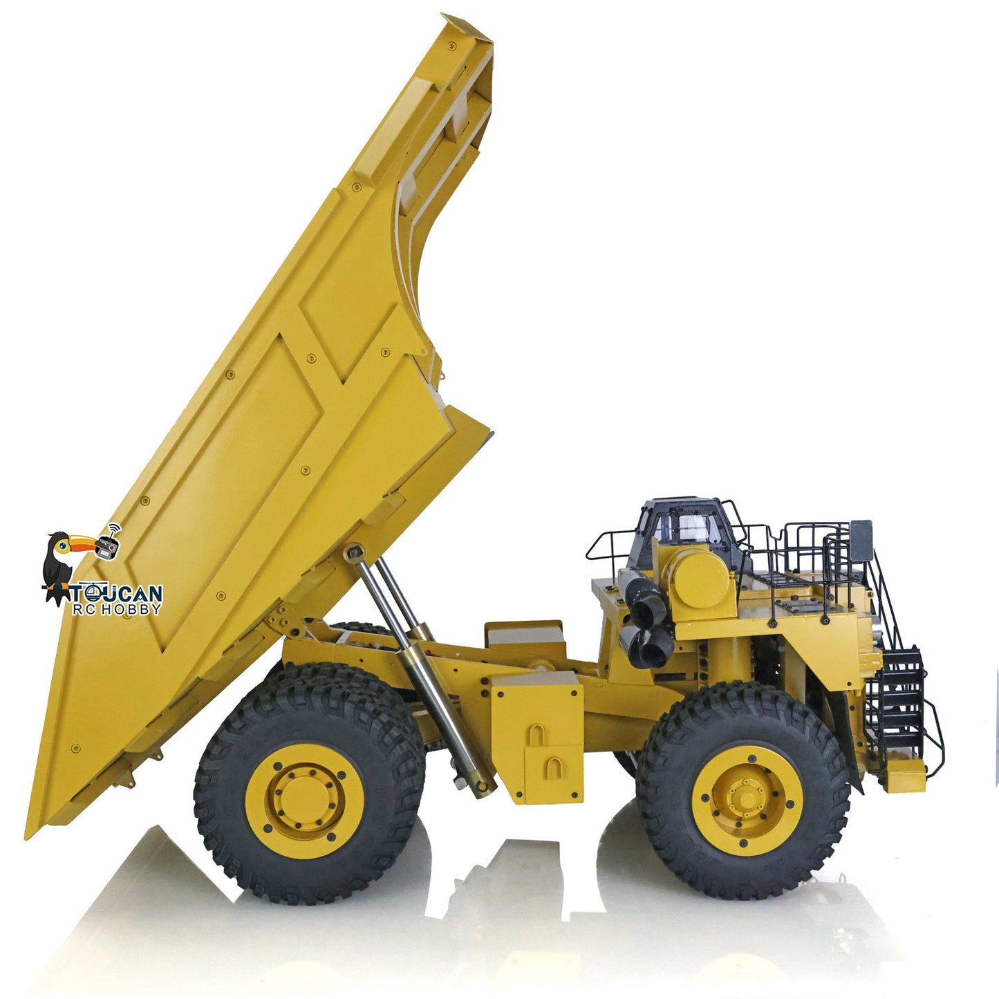 Metal 1/20 RC Hydraulic Mine Truck 793D Heavy Duty Remote Control Dumper RTR 2Speed Gearbox Flysky I6X Radio Light System