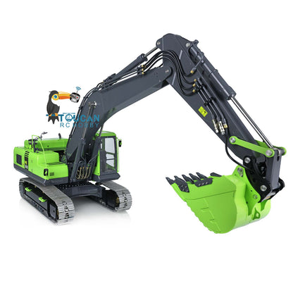 LESU PC360 1/14 Metal RC Excavator B0002 RTR Hydraulic Stainless Steel Digger 8MPa Pump System Grab Grapple Fixed Mount FlySky PL18EV Lite Controller