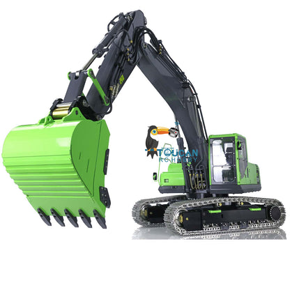 TOUCAN RC HOBBY LESU PC360 1/14 Metal RC Excavator B0002 RTR Hydraulic Stainless Steel Digger 8MPa Pump System Grab Grapple Fixed Mount FlySky PL18EV Lite Controller