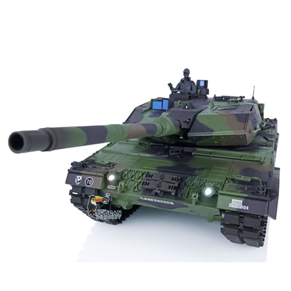 Heng Long 1/16 RC Tank Leopard2A6 7.0 3889 Commander Panoramic Sight Rotating BB Pellets Radio Controller Remote Control Openable Turrent Hatch Infrared Transmitter
