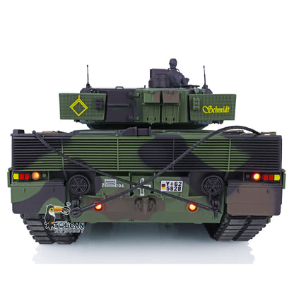 Heng Long 1/16 RC Tank Leopard2A6 7.0 3889 Commander Panoramic Sight Rotating BB Pellets Radio Controller Remote Control Openable Turrent Hatch Infrared Transmitter