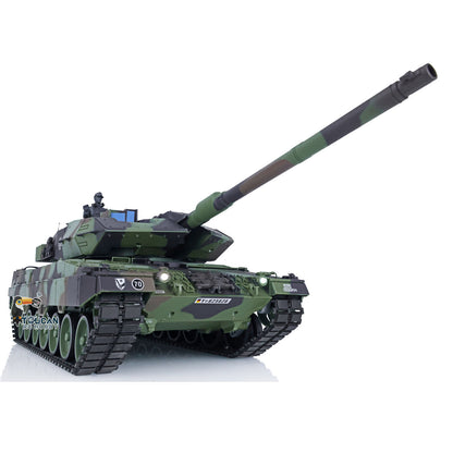 Heng Long 1/16 RC Tank Leopard2A6 7.0 3889 Commander Panoramic Sight Rotating BB Pellets Radio Controller Remote Control Openable Turrent Hatch Infrared Transmitter