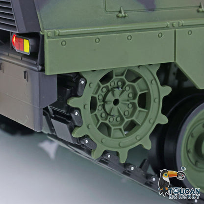 Heng Long 1/16 RC Tank Leopard2A6 7.0 3889 Commander Panoramic Sight Rotating BB Pellets Radio Controller Remote Control Openable Turrent Hatch Infrared Transmitter