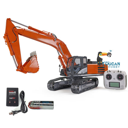 BEST SELLING 360 DIM-H3 1/12 Scale Hydraulic RC Excavator Light System Motor Servo ESC Main Boom Metal Bucket Assembled