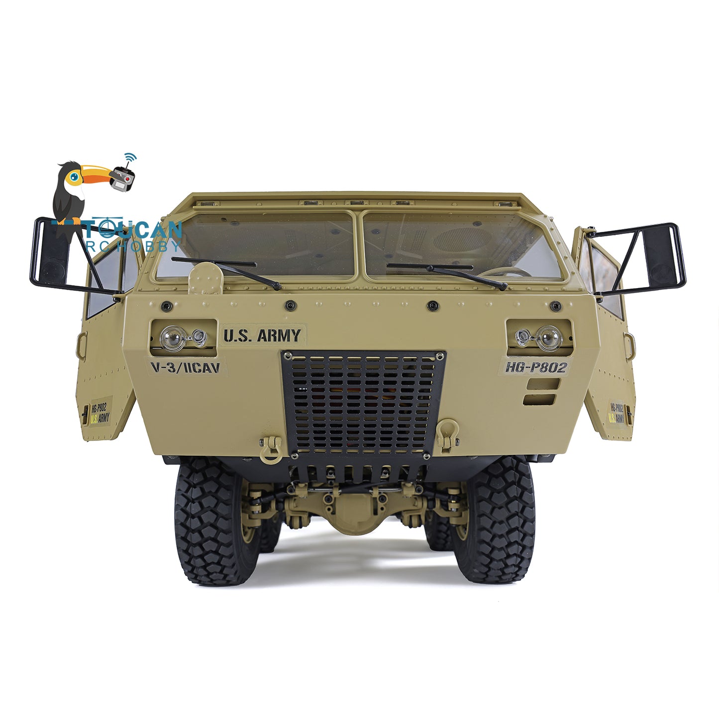 1/12 8x8 P802 Painted RC Military Truck Radio Control Car End Item Hobby Model Toy Car Electric Vehicle ESC Motor