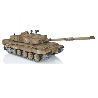 TOUCAN RC HOBBY Henglong 1/16 TK7.0 Promotin British Challenger II 3908 RTR RC Tank 360 Degrees Turret Infrared Combat BB Smoke Metal Sprockets Idlers Wheels Gearbox Tracks