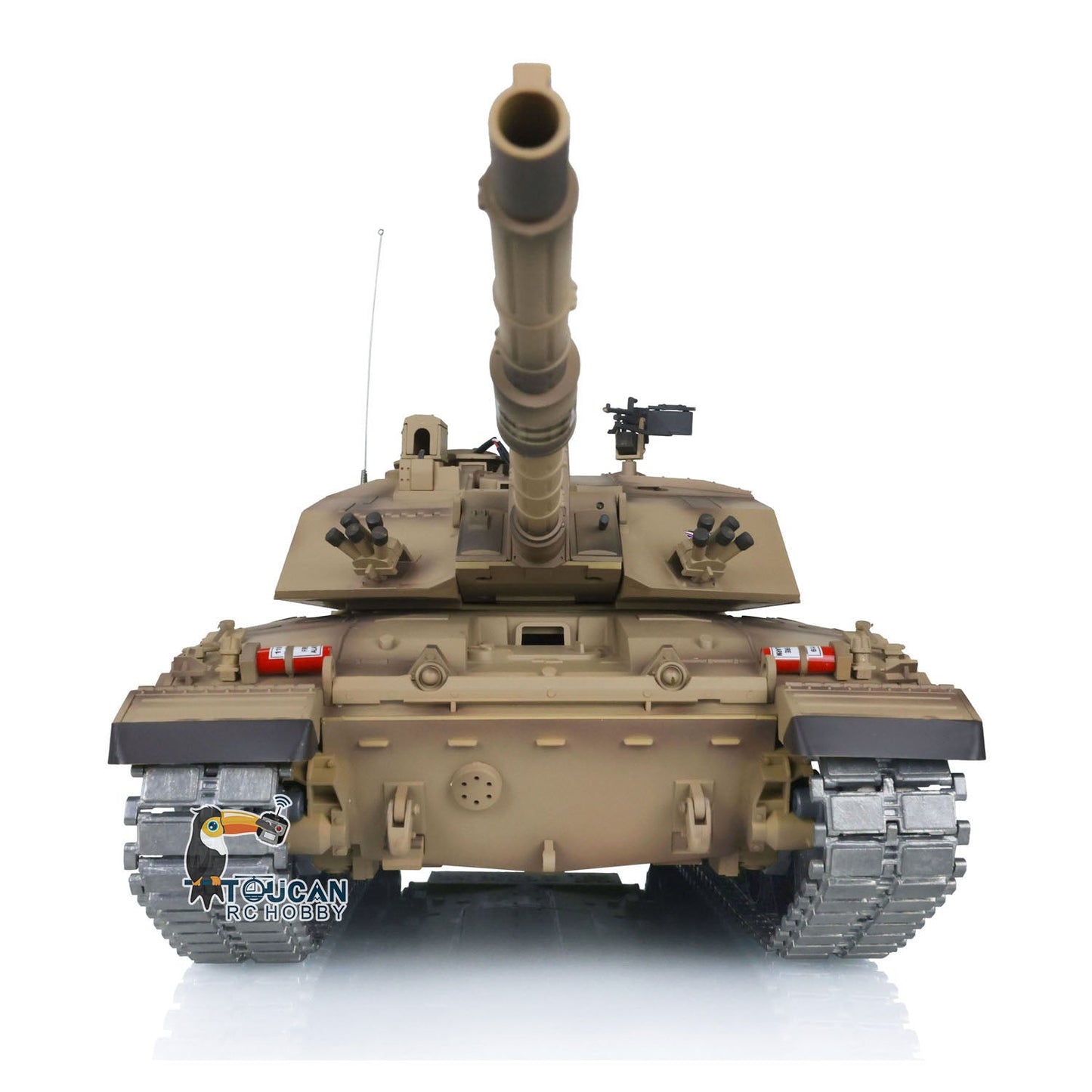 TOUCAN RC HOBBY Henglong 1/16 TK7.0 Promotin British Challenger II 3908 RTR RC Tank 360 Degrees Turret Infrared Combat BB Smoke Metal Sprockets Idlers Wheels Gearbox Tracks