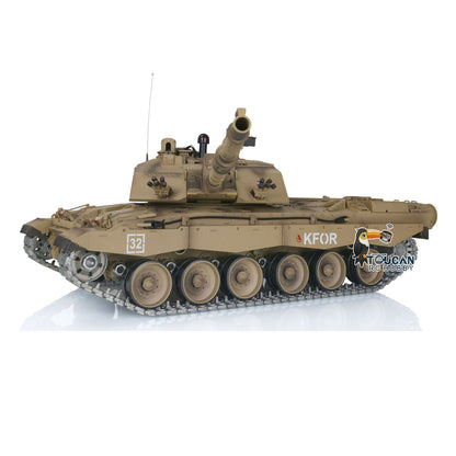 TOUCAN RC HOBBY Henglong 1/16 TK7.0 Promotin British Challenger II 3908 RTR RC Tank 360 Degrees Turret Infrared Combat BB Smoke Metal Sprockets Idlers Wheels Gearbox Tracks