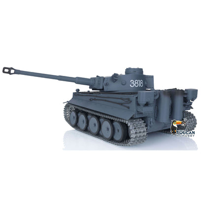 TOUCAN RC HOBBY Henglong 1/16 TK7.0 Promotion Tiger I RC Tank 3818 with Barrel Recoil 360 Degrees Turret IR Smoke Metal Tracks Sprockets Idlers Wheels