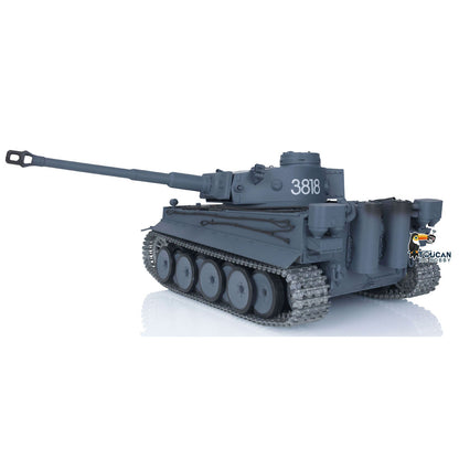 TOUCAN RC HOBBY Henglong 1/16 TK7.0 German Tiger I RTR RC Tank 3818 with 360 Degrees Turret Infrared Combat Smoke BB Unit Metal Tracks Sprockets