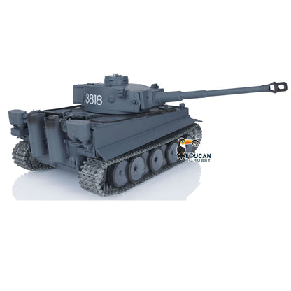 TOUCAN RC HOBBY Henglong 1/16 TK7.0 Promotion 3818 Tiger I RTR RC Tank FPV 360 Degrees Turret Barrel Recoil Smoke BB IR Metal Tracks Sprockets Idlers Wheels