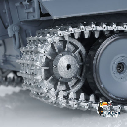 TOUCAN RC HOBBY Henglong 1/16 TK7.0 Promotion 3818 Tiger I RTR RC Tank FPV 360 Degrees Turret Barrel Recoil Smoke BB IR Metal Tracks Sprockets Idlers Wheels