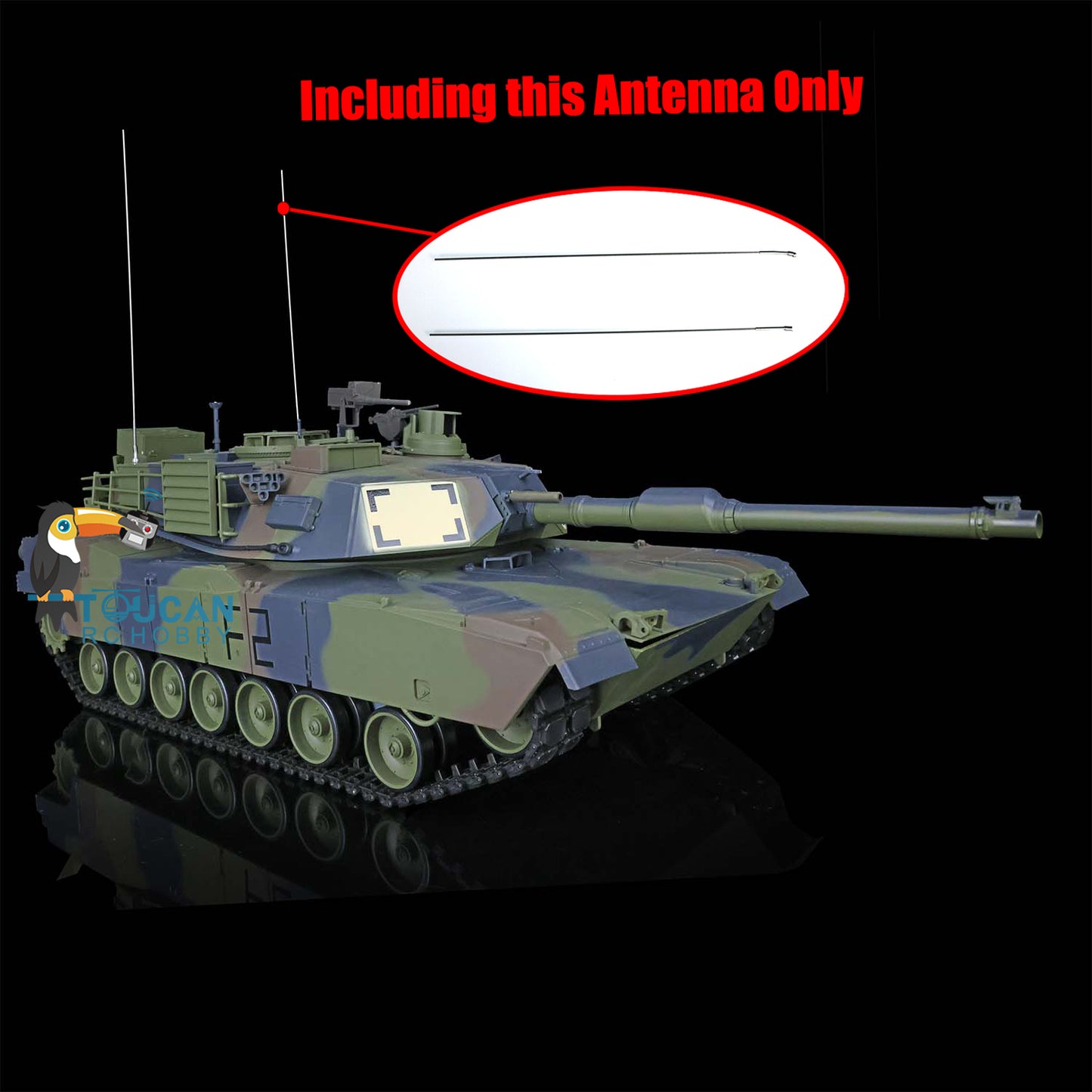 Henglong 1/16 RC Tank Rotating Gearbox Smoke Unit Board FPV System Infrared Combating System Receiver Plastic 340/360 Degree Rotating Gear Metal Antenna