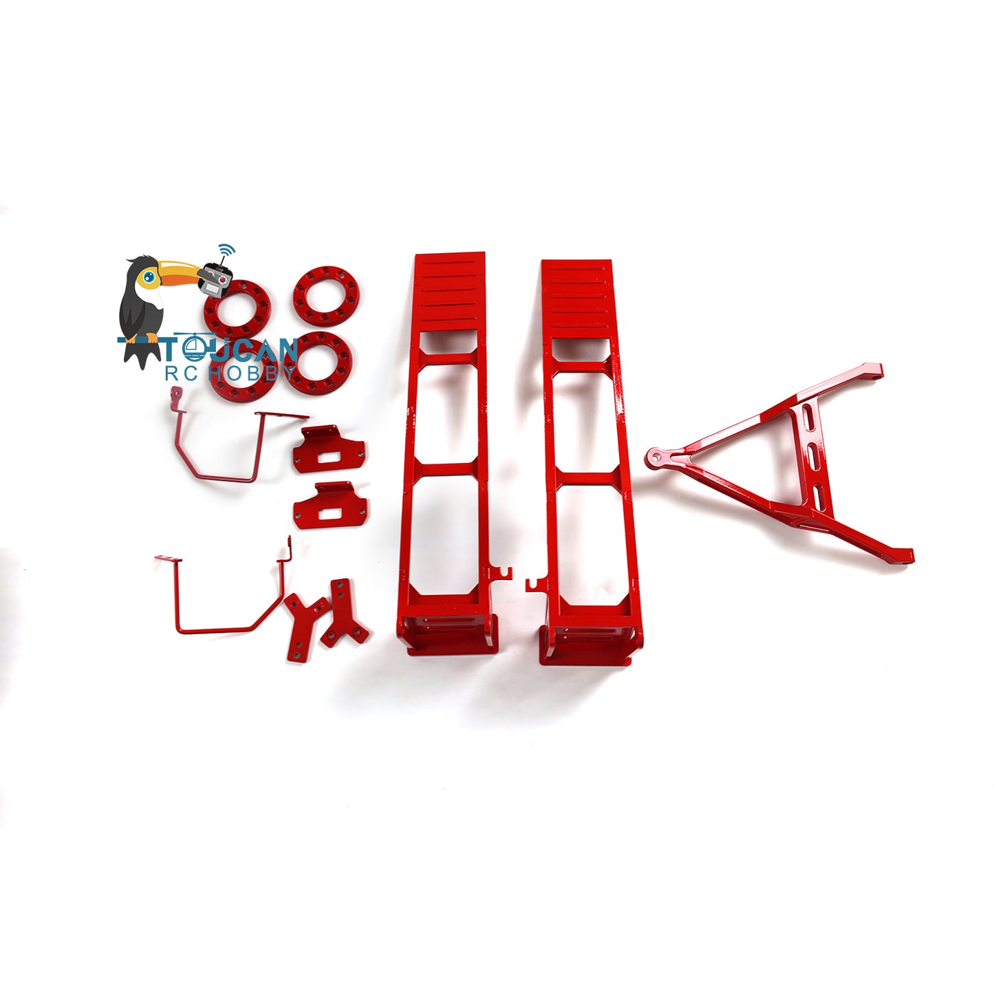 Metal Trailer Plate for 1/14 LESU Aoue-LT5H LT5 Wheeled Tracked Skid-Steer Loader Remote Control Hydraulic Model Car