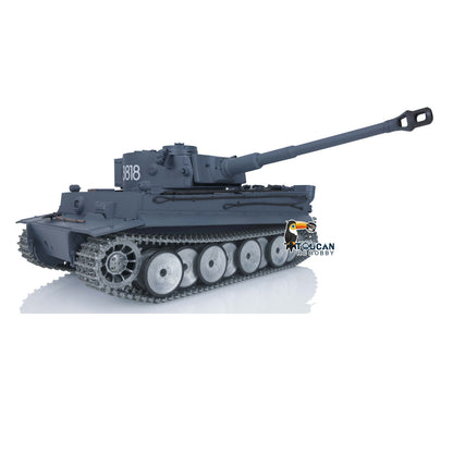 HengLong Factory 1/16 3818 German Tiger 1 Full Metal Chassis Plastic Upper Hull RTR RC Tank Speaker 360Degrees Turret Smoke Gearbox