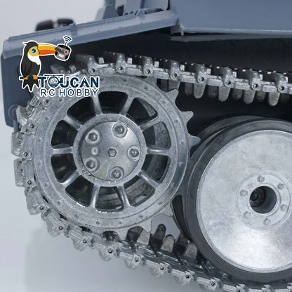 TOUCAN RC HOBBY Henglong 1/16 TK7.0 3818 Tiger I RTR RC Tank FPV 360 Degrees Turret Barrel Recoil Smoke Metal Tracks Sprockets Idlers Road Wheels Hand Spray Painting Color
