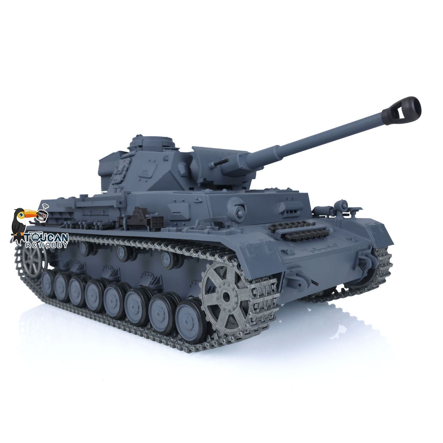 TOUCAN RC HOBBY Henglong 1/16 TK7.0 Promotion German Panzer IV F2 3859 RTR RC Tank 360 Degrees Turret Smoke Infrared Combat BB Metal Barrel Tracks Sprockets Idlers Wheels