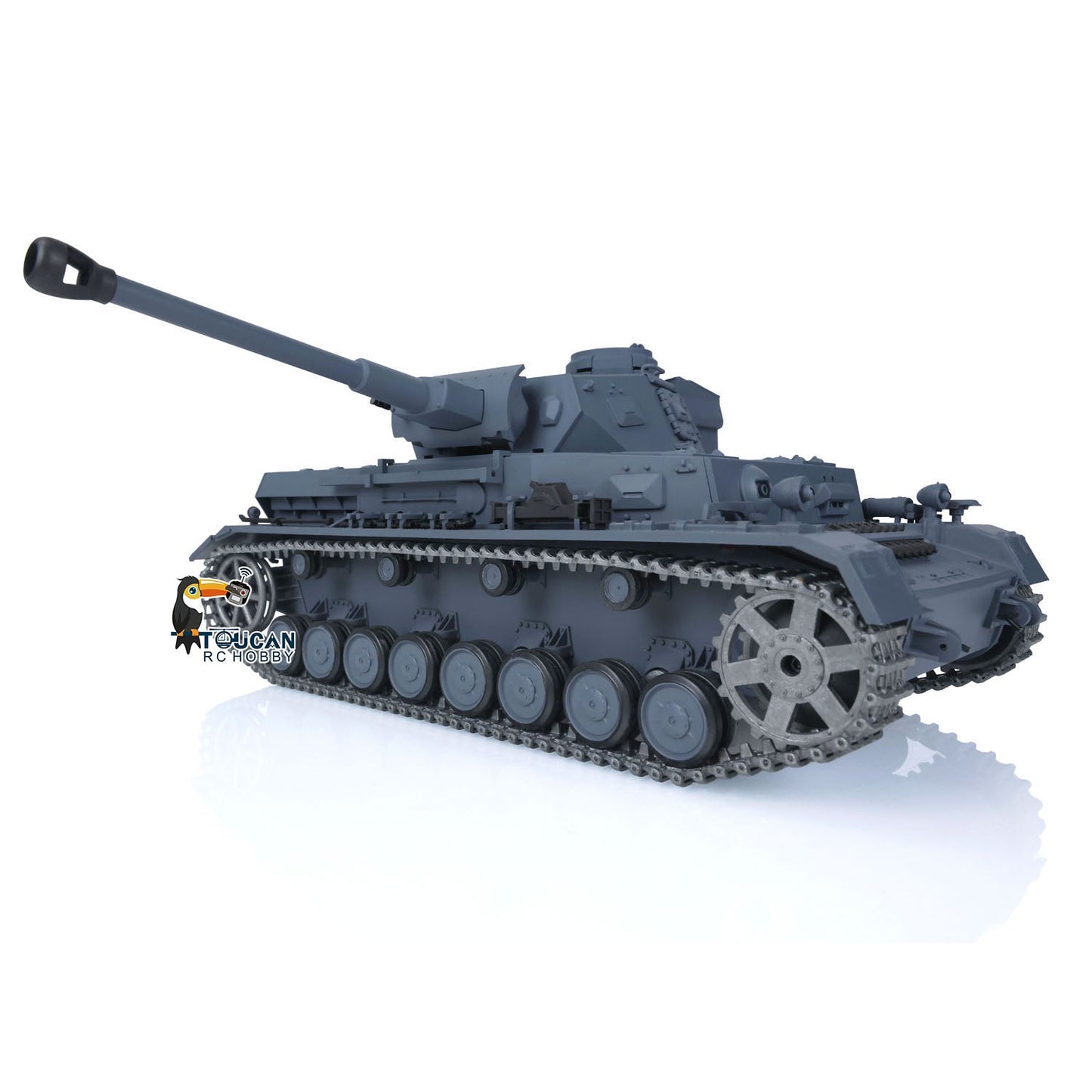 TOUCAN RC HOBBY Henglong 1/16 TK7.0 Promotion German Panzer IV F2 3859 RTR RC Tank 360 Degrees Turret Smoke Infrared Combat BB Metal Barrel Tracks Sprockets Idlers Wheels
