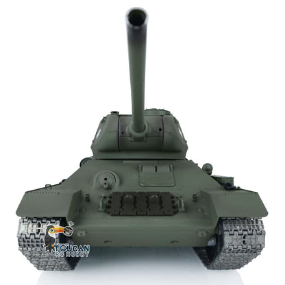 TOUCAN RC HOBBY Henglong 1/16 TK7.0 Promotion Soviet T34-85 RTR RC Tank 3909 with 360 Degrees Turret BB Infrared Combat Smoke Metal Sprockets Idlers Wheels
