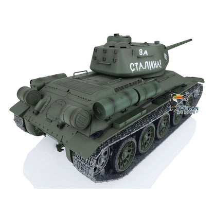 TOUCAN RC HOBBY Henglong 1/16 TK7.0 Promotion Soviet T34-85 RTR RC Tank 3909 with 360 Degrees Turret BB Infrared Combat Smoke Metal Sprockets Idlers Wheels