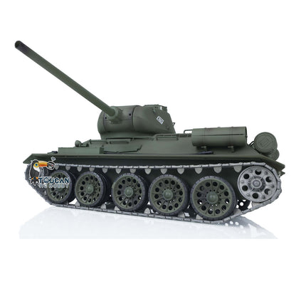 TOUCAN RC HOBBY Henglong 1/16 TK7.0 Promotion Soviet T34-85 RTR RC Tank 3909 with 360 Degrees Turret BB Infrared Combat Smoke Metal Sprockets Idlers Wheels