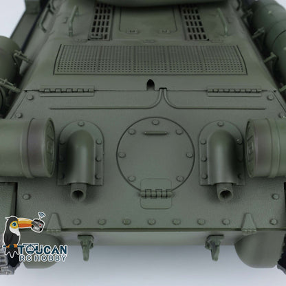 TOUCAN RC HOBBY Henglong 1/16 TK7.0 Promotion Soviet T34-85 RTR RC Tank 3909 with 360 Degrees Turret BB Infrared Combat Smoke Metal Sprockets Idlers Wheels